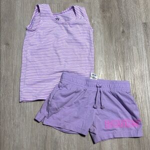 Bonds Lavender Striped Tank and Shorts Set